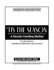 'Tis the Season Unison choral sheet music cover Thumbnail